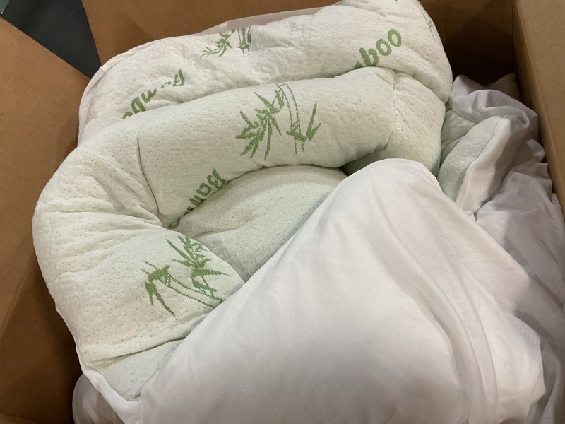 Condition photo showing Good Condition for Ultra Soft Queen Size Mattress Topper - Viscose Made from Bamboo Pillow Top Mattress Pad for Back Pain Relief - Naturally Cooling for Hot Sleepers, Green Green Queen