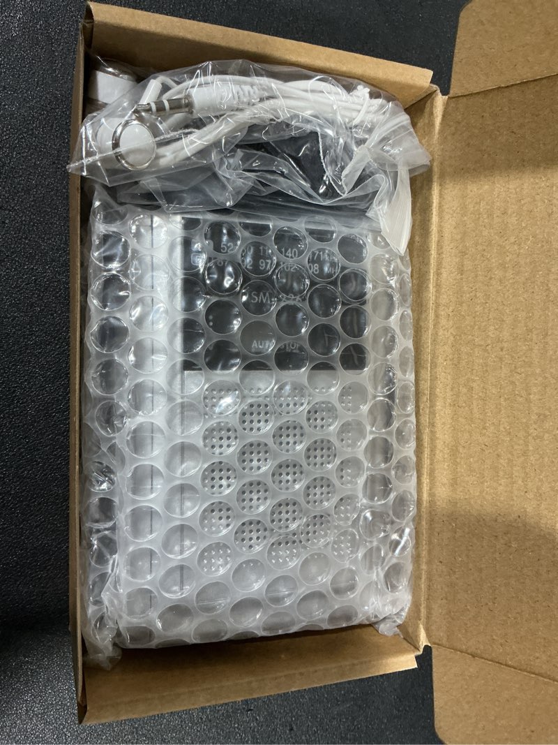 Condition photo showing Good Condition for Small Cassette Recorder Player with AM FM, Compact Vintage Cassette Tape Player with Big Speaker, Earphone Jack, Build-in Microphone, Powered by DC or AA Battery