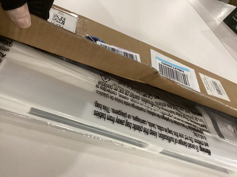 Condition photo showing New/Like New for lazblinds no tools no drill cordless cellular shades, light filtering honeycomb shades for home, thermal insulation blinds for windows, 27" w x 36" h, white light filtering-white 27" w x 36" h