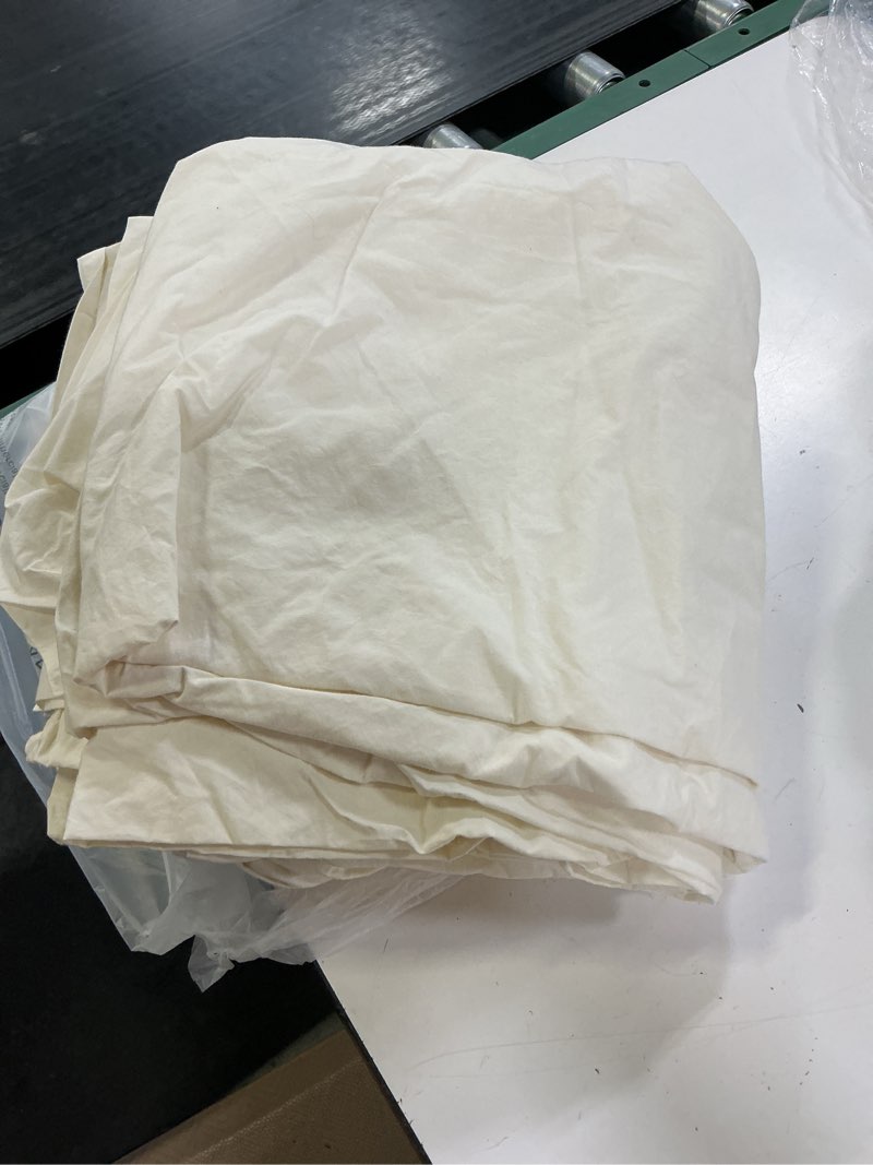 Condition photo showing Good Condition for organic brushed cotton sheet set, king, ivory