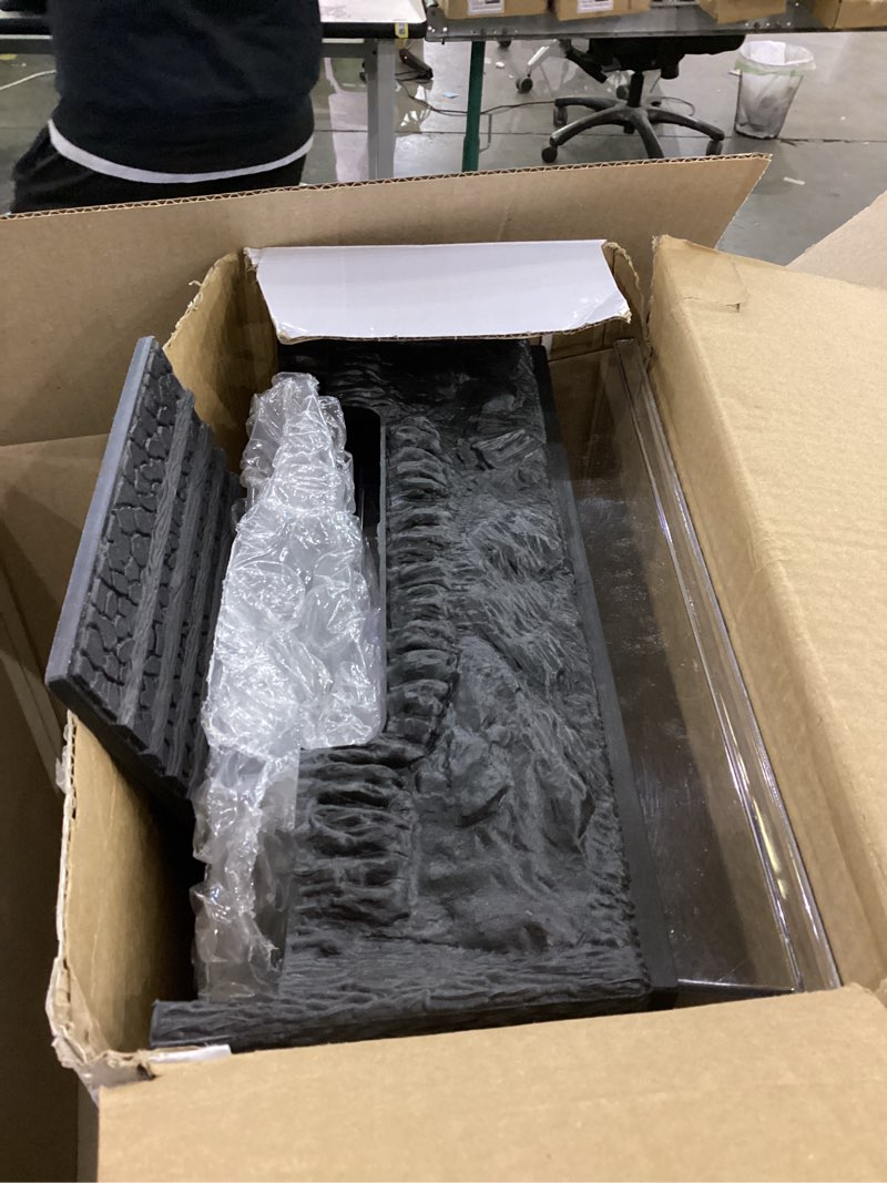 Condition photo showing As Is for PENN-PLAX Reptology Turtle Topper – Above Tank Basking Platform That Safely Mounts to Standard Size Tanks Including 10g, 20L, 20H, 29g, up to 55 Gallons and 13” Wide – Black Color (REP600)