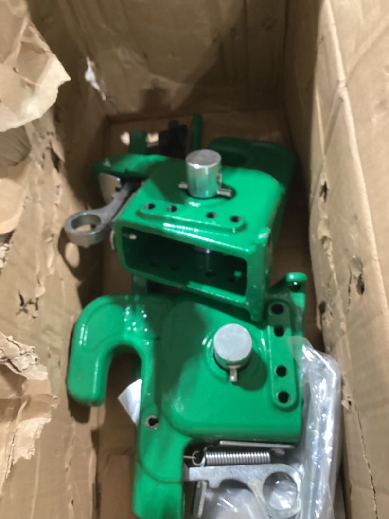 Condition photo showing Good Condition for cat2 tractor easy change quick hitch system, 3-point hitch adapter for tractors and implements, durable&easy installation, stabilizer bar included for reduced sway and stable attachment(blue)