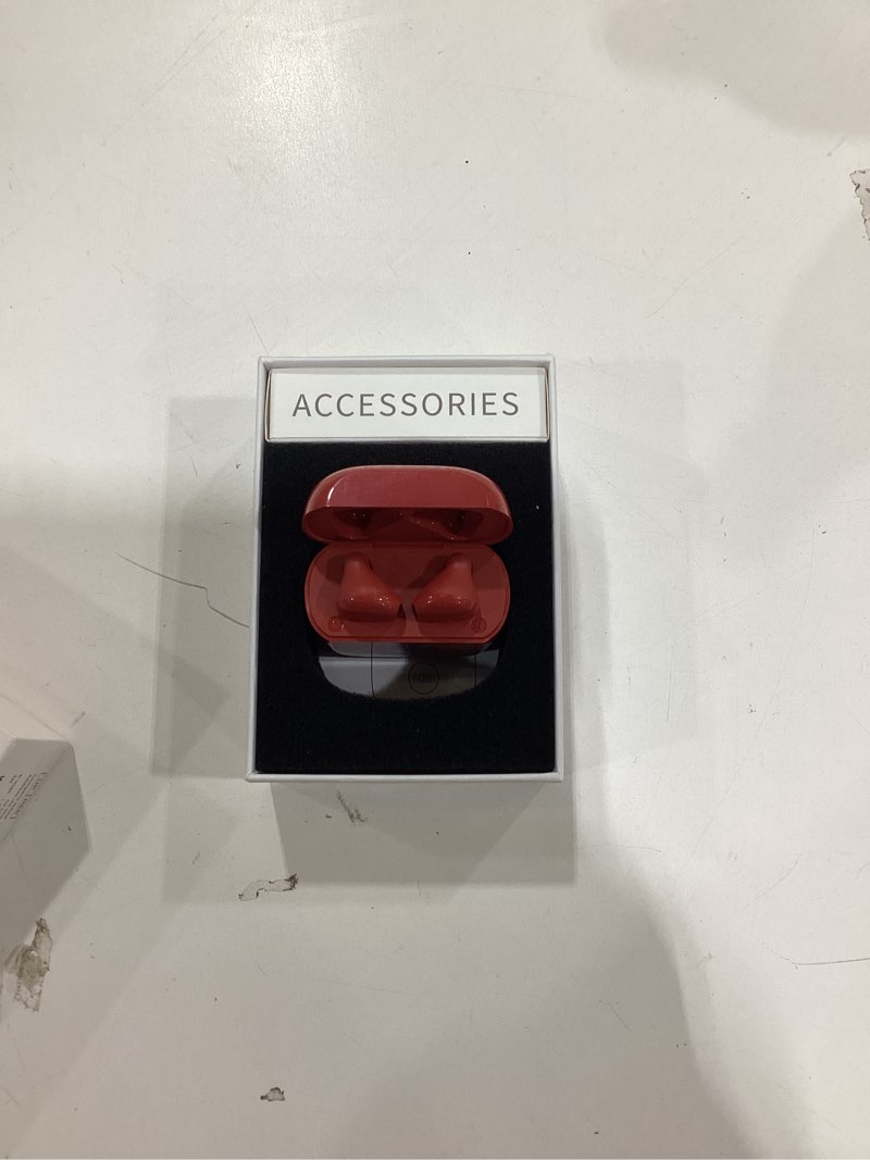 Condition photo showing Good Condition for jxrev wireless earbuds, bluetooth headphones led power display ear buds bass stereo, bluetooth earbuds in-ear noise cancelling mic, playback mini case ip7 waterproof sports earphones for android ios peach wine red
