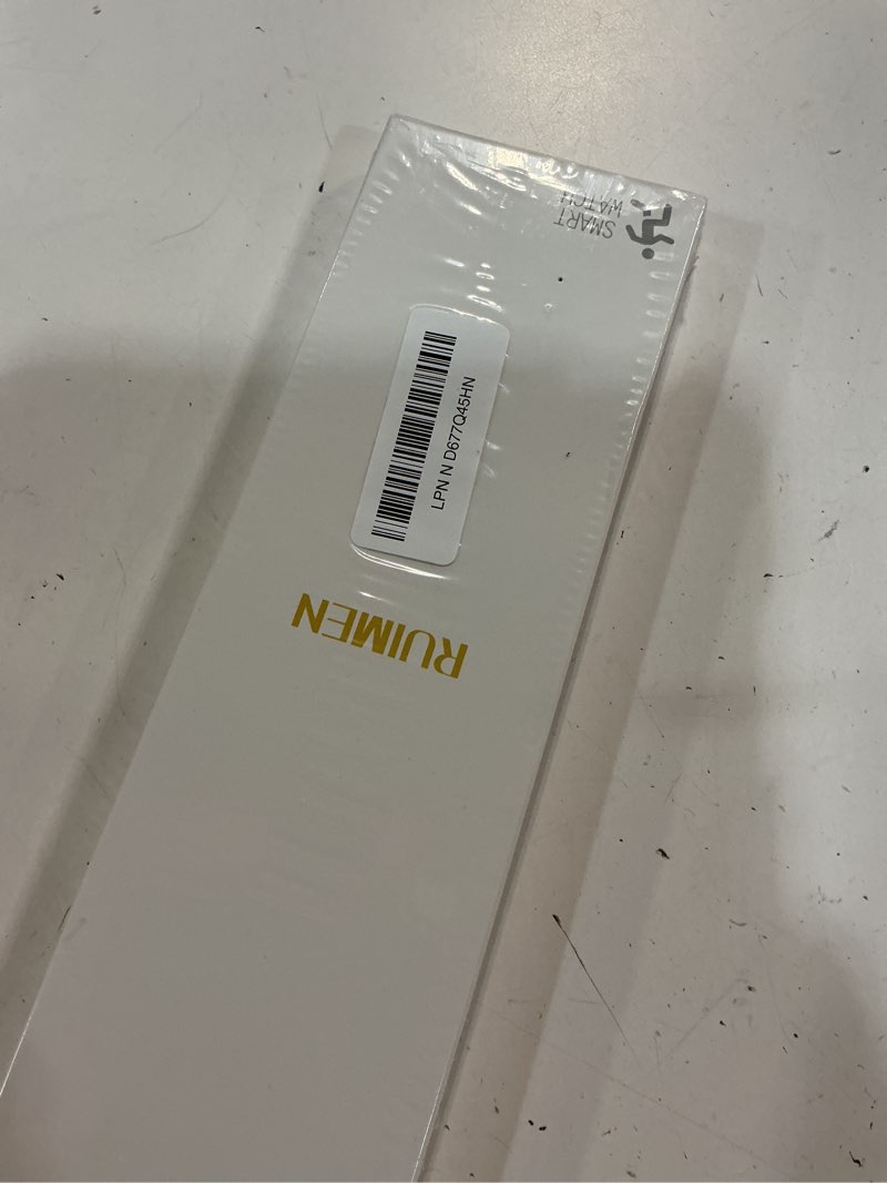 Condition photo showing New/Like New for ruimen smart watches for women men (answer/make calls, 2 bands included), 1.8" smartwatch for ios/android phones, fitness tracker heart rate/sleep monitor digital watch waterproof milky white