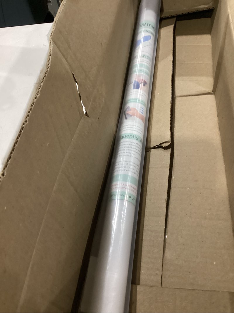 Condition photo showing Good Condition for kespen frosted window privacy film heat control uv sun blocking glass stickers static cling non adhesive door coverings decals for bathroom home office, frosted, 29.5 inch x 6.5 feet frosted 29.5 inch x 6.5 feet