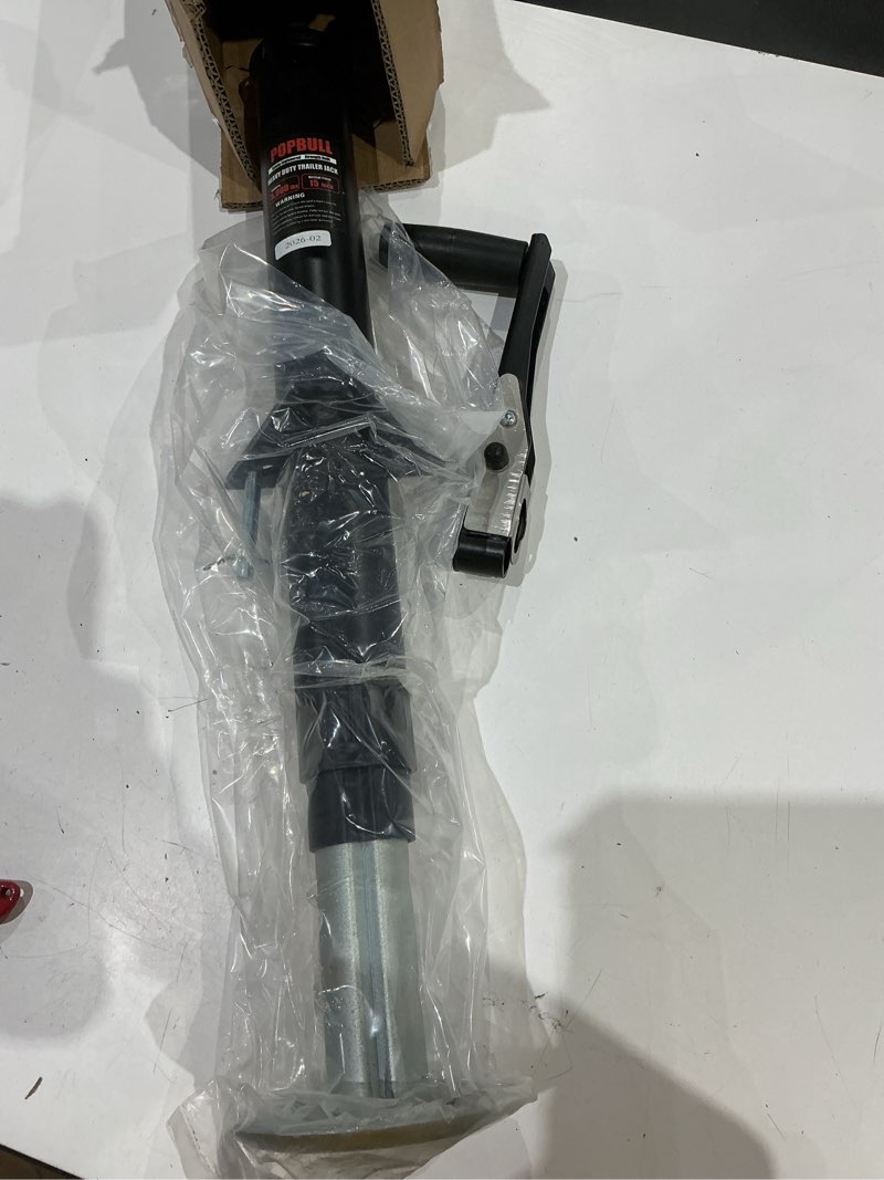 Condition photo showing As Is for 5000lbs a-frame trailer jack,30" lift 20-24v cordless drill compatible with adjustable drop leg for rv trailer, horse trailers, utility trailers 5000lb top wind jack