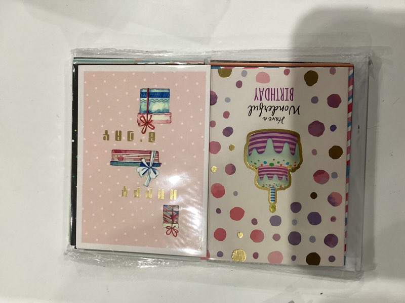 Easykart labels happy birthday cards with envolpe