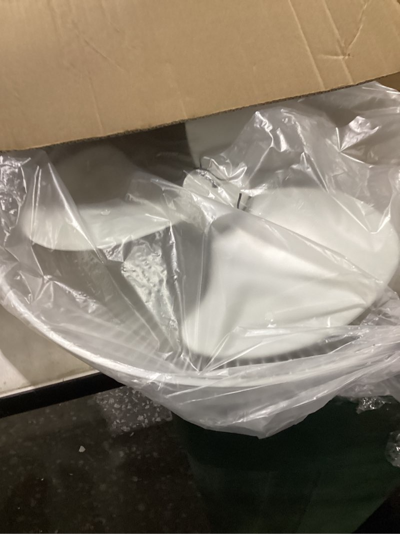 Condition photo showing New/Like New for Tornado 16 Inch Oscillating Wall Mount Fan Remote Control Included 3 Speed 2050 CFM 6 FT Cord UL Safety Listed 1 Pack