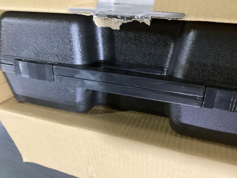 Condition photo showing As Is for metabo hpt 4.5-in 6.2 amps sliding switch corded angle grinder (charger not incldued)
