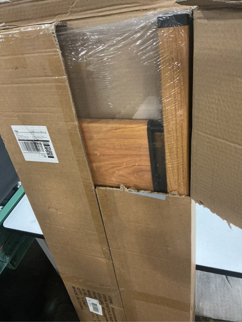 Condition photo showing New/Like New for step ladders folding 3-step woodgrain finish aluminum foldable step stool,anti-slip portable sturdy for home & kitchen office 330 lbs woodgrain-1 3 step-standard