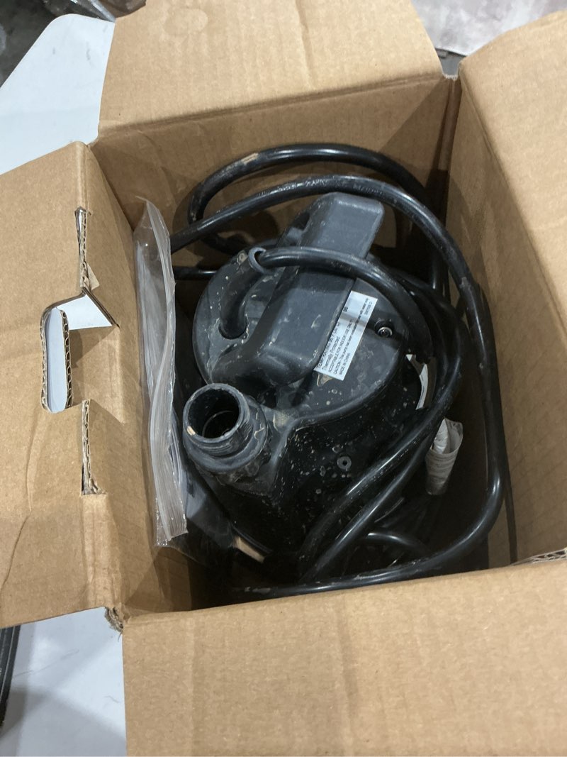Condition photo showing As Is for utilitech 1/3-hp 115-volt 30-gpm thermoplastic submersible utility pump