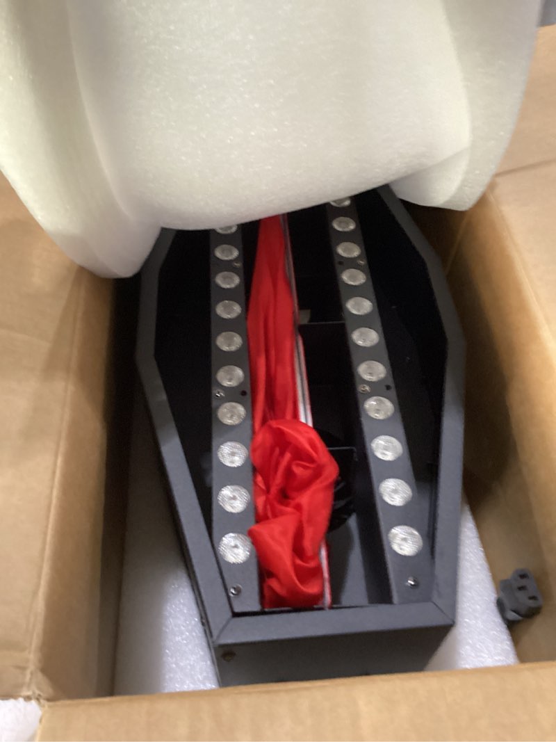 Condition photo showing New/Like New for fake fire led flame lamp, stage lights with 2 air blowers for restaurants, halloween