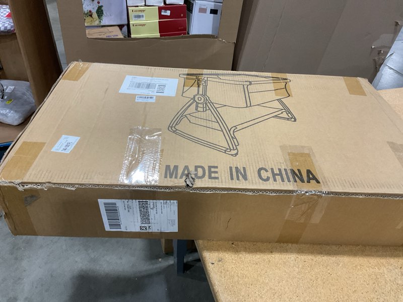 Condition photo showing New/Like New for bedside dog bed co sleeper- 6-level adjustable elevated dog bassinet for small medium dogs & cats, pet bed attachment to human bed, lockable wheels, 2 removable & washable cushions