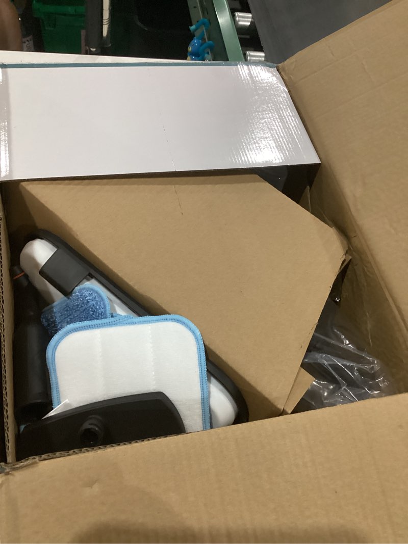 Condition photo showing As Is for Powerful Comfortable Steam Mop, Chemical-Free Floor Steamer with Removable Water Tank and Fast Heat-Up, Versatile Handheld Steam Cleaner for Sealed Hard Floors, Marble, Stone, Hardwood, Tile, Laminate