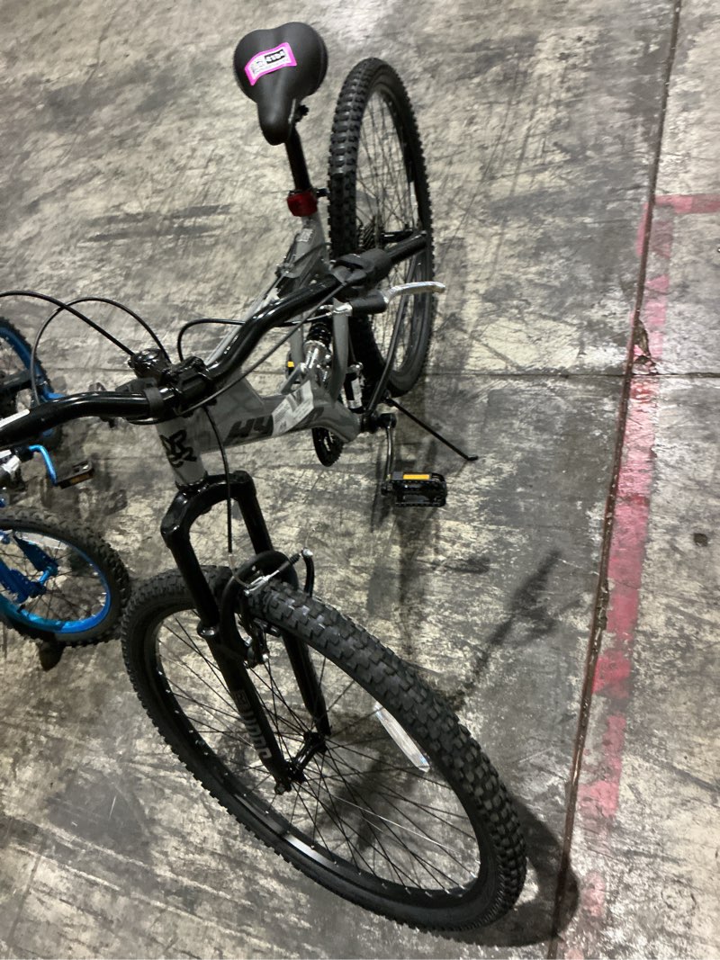 Condition photo showing As Is for hyper bicycles 29" men's havoc mountain bike, adult ages 14+, gray