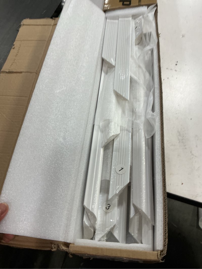 Condition photo showing New/Like New for art3d pre-cut wall molding set of 6 pcs, ready-to-assemble wainscoting panels for interior wall décor living room bedroom accent wall - installed with glue, 3 top 3 bottom