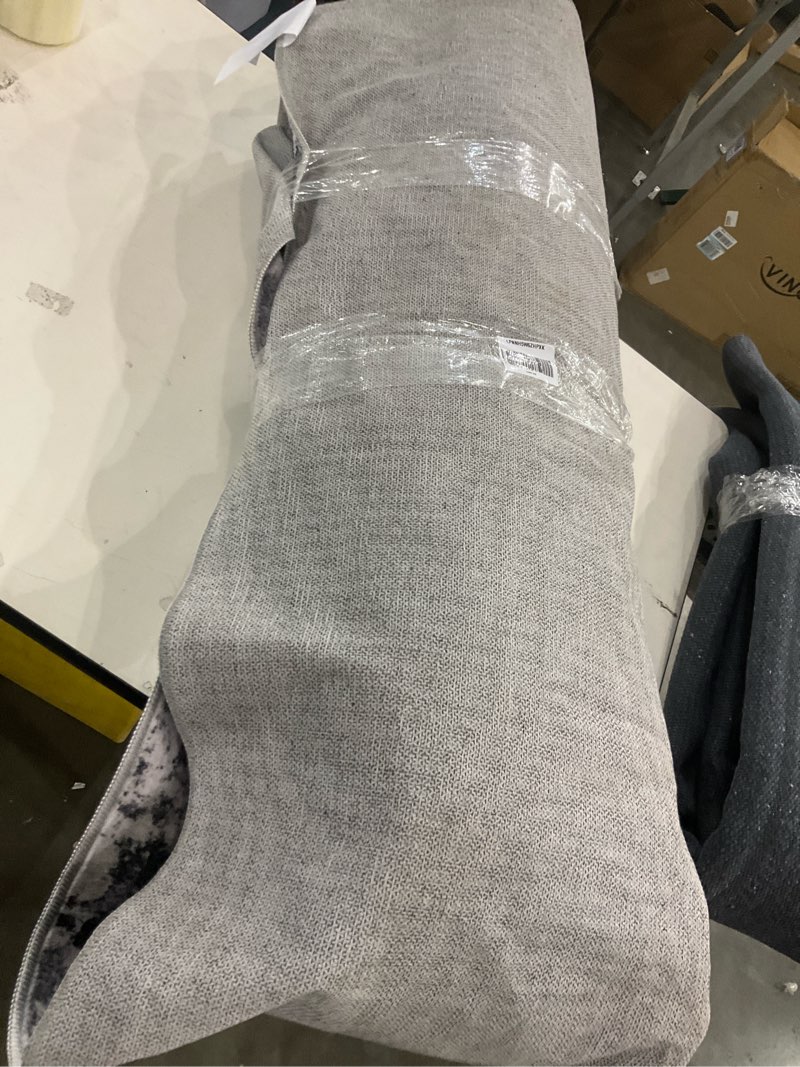 Condition photo showing As Is for Tortania Washable 10x14 Area Rug for Living Room: Modern Abstract Neutral Large Soft Thin Rugs - Non Slip Indoor Carpet for Bedroom Dining Room Office Nursery Home Floor Decoration - Grey 10' x 14' (Rectangular) Dark Gray?