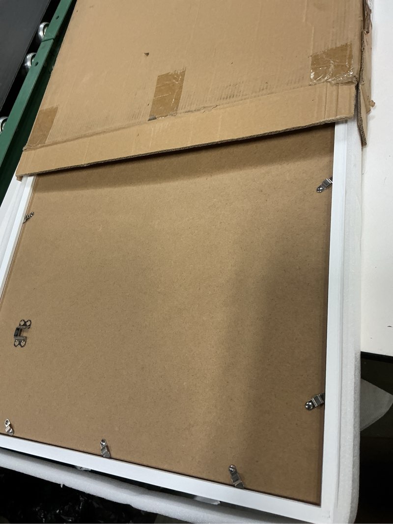 Condition photo showing Good Condition for Egofine 18x24 Frames Set of 2 Matted for 16x20 White Poster Frame Made of Solid Wood - Acrylic Plexiglass Front for Wall Mounting Hanging Picture Frame Vertically or Horizontally White 18x24