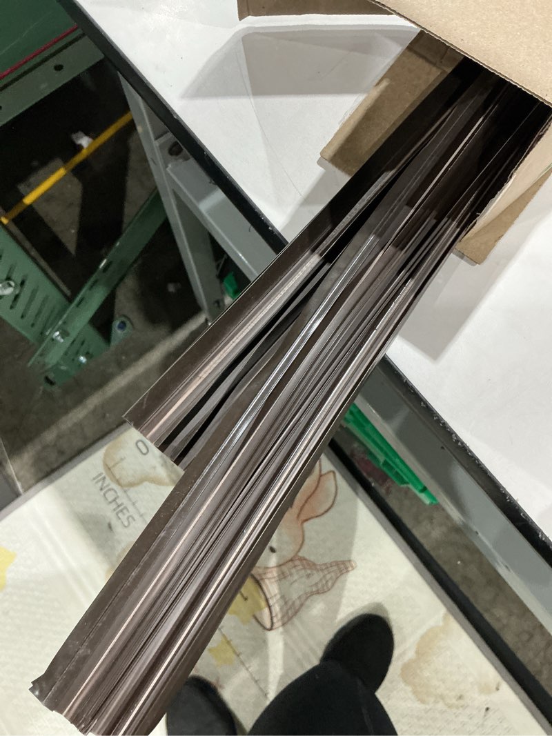 Condition photo showing Good Condition for 2 pcs 36 inch vinyl replacement door bottom,1-3/4 inch wide replacement door bottom with vinyl fins,vinyl replacement under door seal for weather stripping door insulation