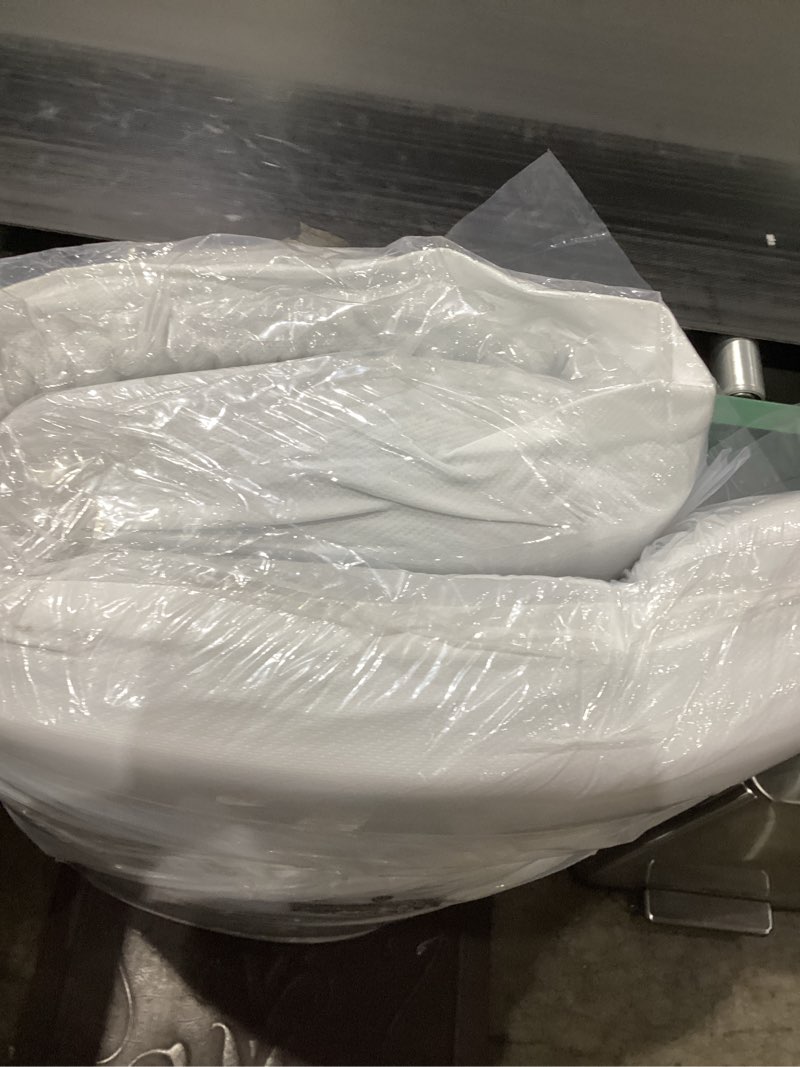 Condition photo showing As Is for best price mattress full mattress 6 inch bed-in-a-box, green tea memory foam white 6 inch full mattress
