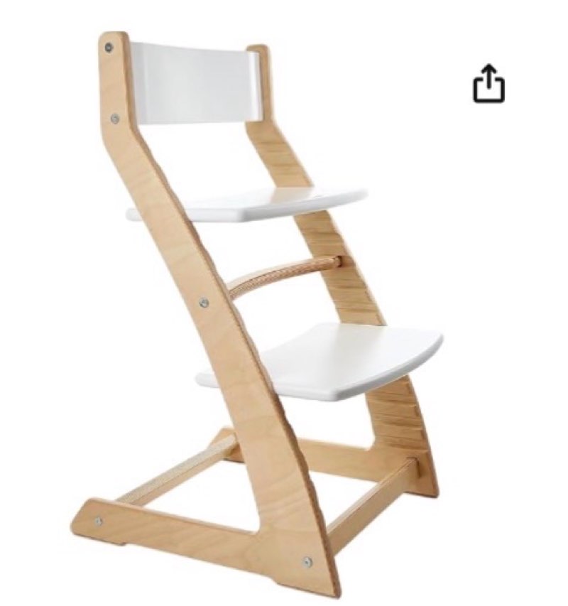 fornel scandinavian wooden high chair | the adjustable grow-with-me chair, a smart alternative to stokke | perfect for modern, minimalist kitchens (natural & white)