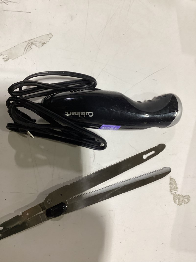 Condition photo showing Good Condition for Cuisinart Electric Knife,1 Blade, Black,1 EA