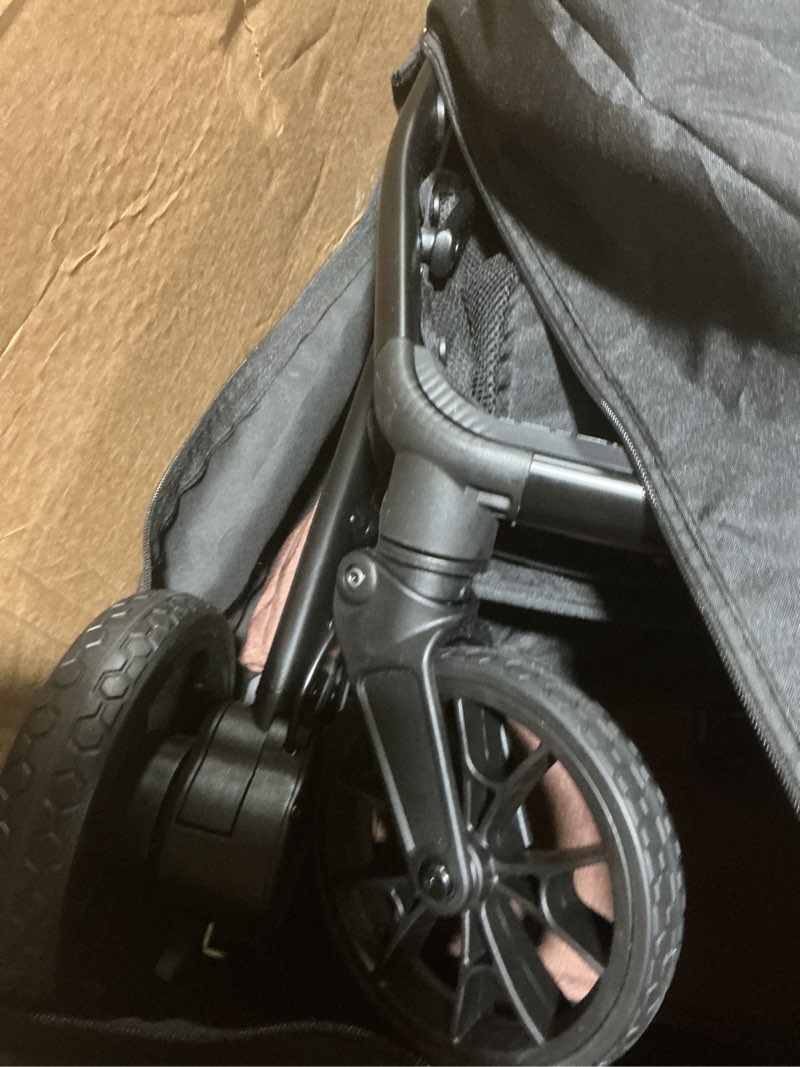 Condition photo showing Good Condition for Bombi B?bee V2 Lightweight Baby Stroller - Premium Vegan Leather, One-Hand Fold, Infinite Recline, Aircraft-Grade Aluminum Frame, XXL Canopy, and Ample Storage Umbrella Stroller - Hickory