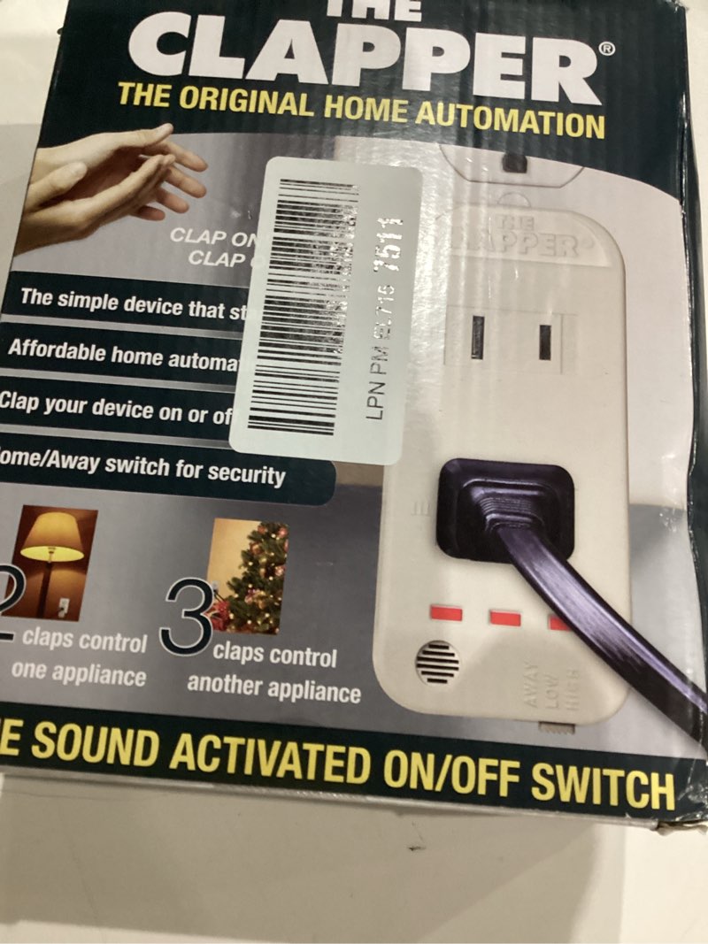 Condition photo showing Good Condition for clapper the original home automation sound activated device, on/off light switch, clap detection, as seen on tv original clapper