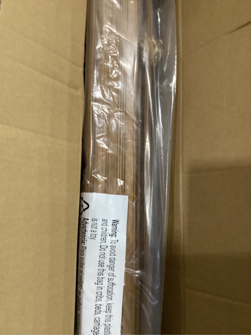 Condition photo showing New/Like New for lazblinds no tools no drill cordless bamboo roman shades, light filtering window treatment, roll up bamboo blinds for window 30'' w x 64'' h, squirrel squirrel 30'' w x 64'' h