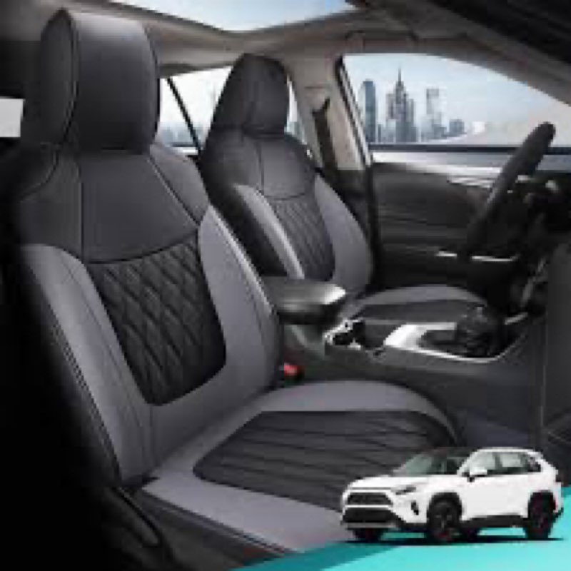 FEINEPRO RAV4 Seat Covers - Custom Fit Seat Covers for Toyota RAV4 2019-2025 Hybrid XLE LE Limited X