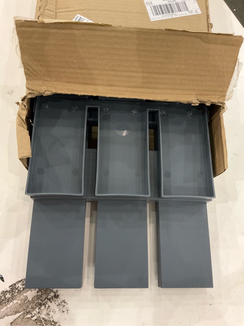 12"W x 51"H Mid-America Vinyl, TailorMade Size Three Board Spaced Shutters, w/Installation Shutter-L