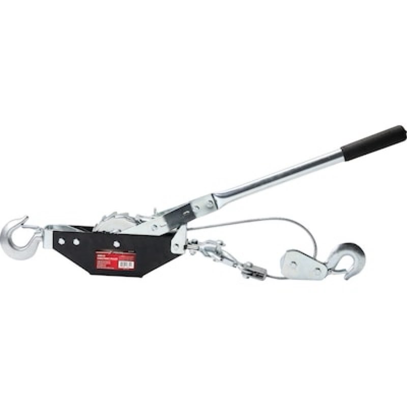 x-power 3000-lb 12-ft steel cable puller winch
