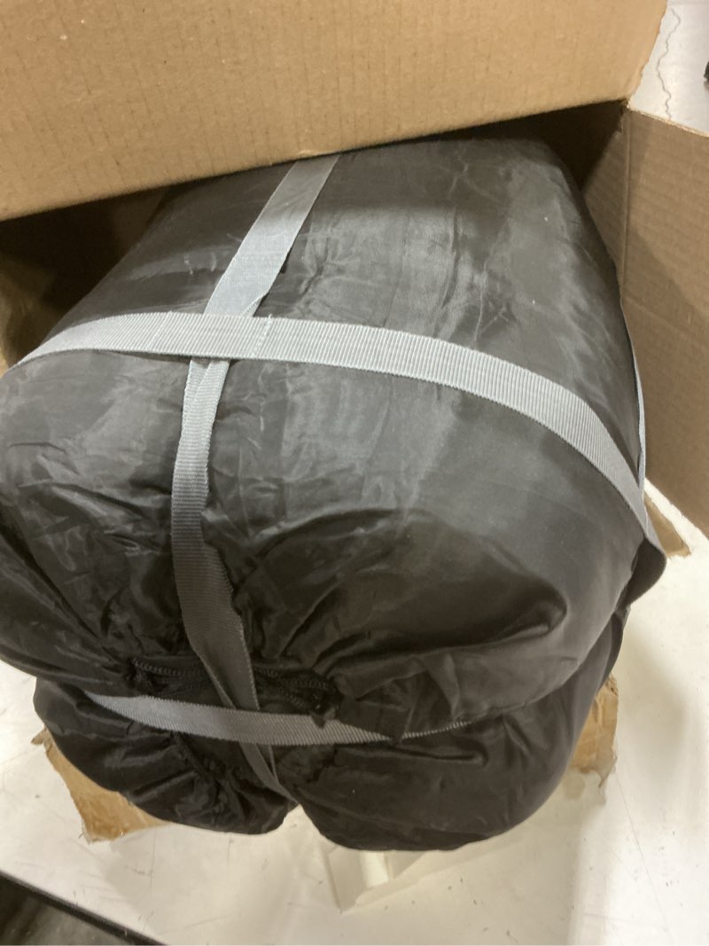 Condition photo showing Good Condition for 0 Degree Sleeping Bag Cotton Flannel Winter Cold Weather for Adults XXL Sleeping Bag 4 Season Big and Tall with Pillow Compression Sack Black_R