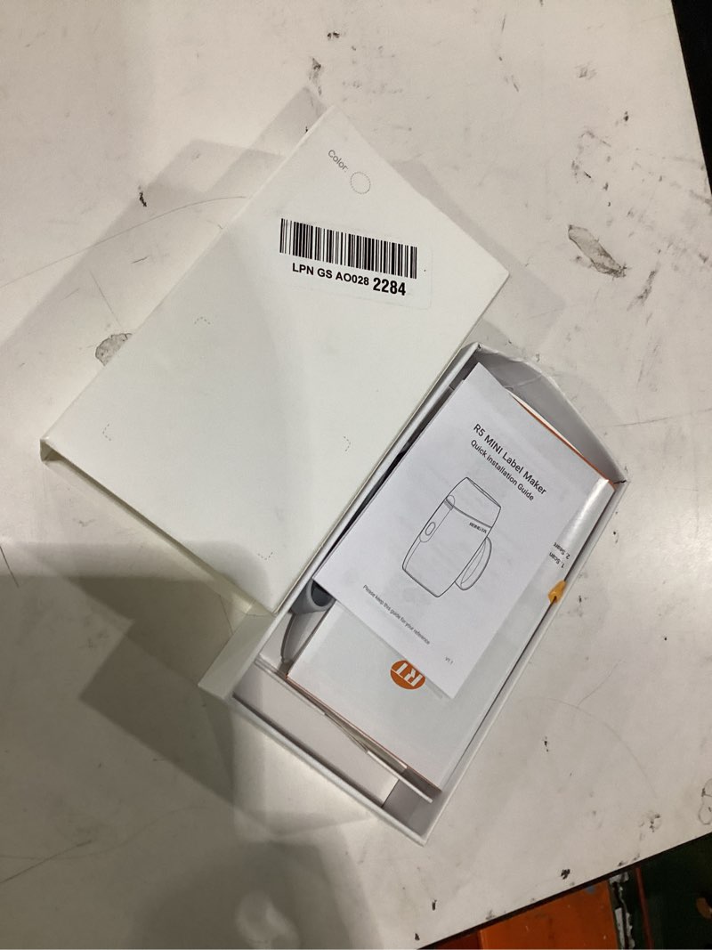 Condition photo showing Good Condition for rongta bluetooth label maker machine with tape, portable mini label printer wireless thermal handheld sticker makers mini label makers with multiple templates for organizing office home school(white)