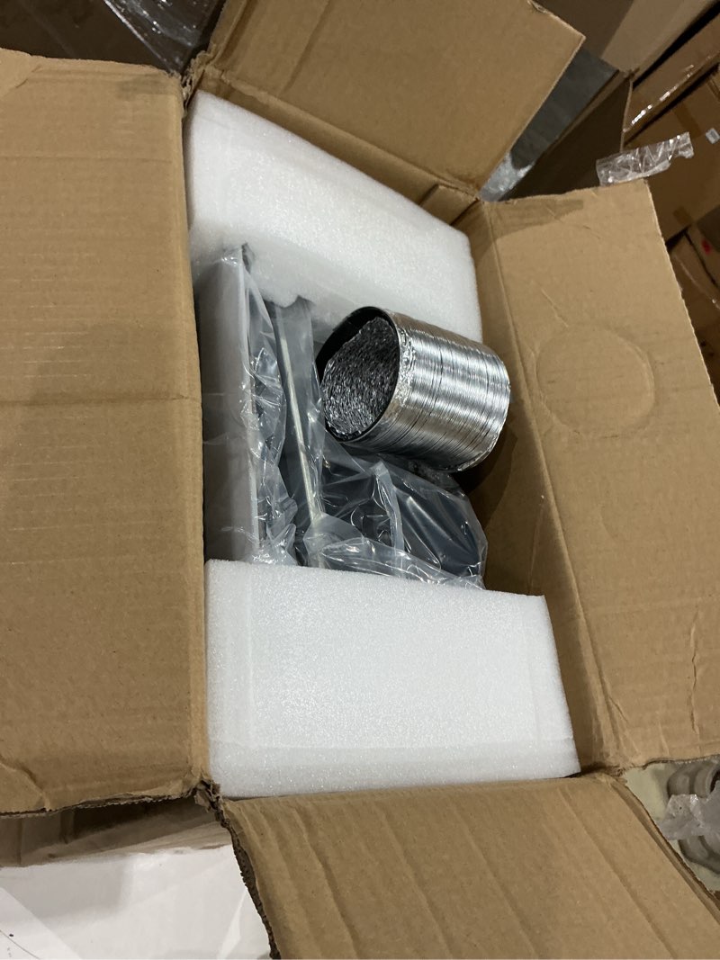 Condition photo showing Good Condition for bathroom exhaust fan (with lighting and heating) 4-in-1 ventilation system | 1800w heating, 190 cfm airflow, ultra-quiet 30 db | easy install, cutout size: 11.2 x 11.2 in white