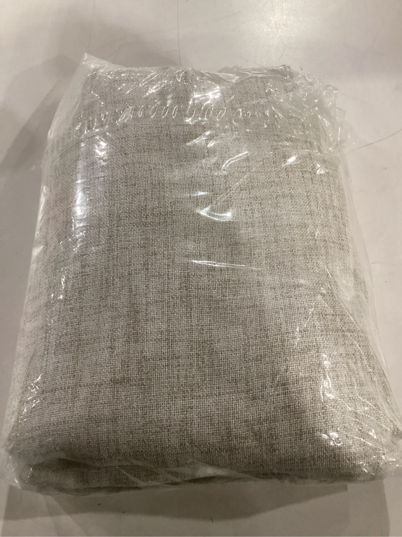 Condition photo showing Good Condition for youngstex linen semi sheer curtains 63 inch length 2 panels for living room window - cream light filtering drapes with bronze grommet textured rustic for country bedroom, 52 x 63 inch 52"w x 63"l (pack of 2) linen