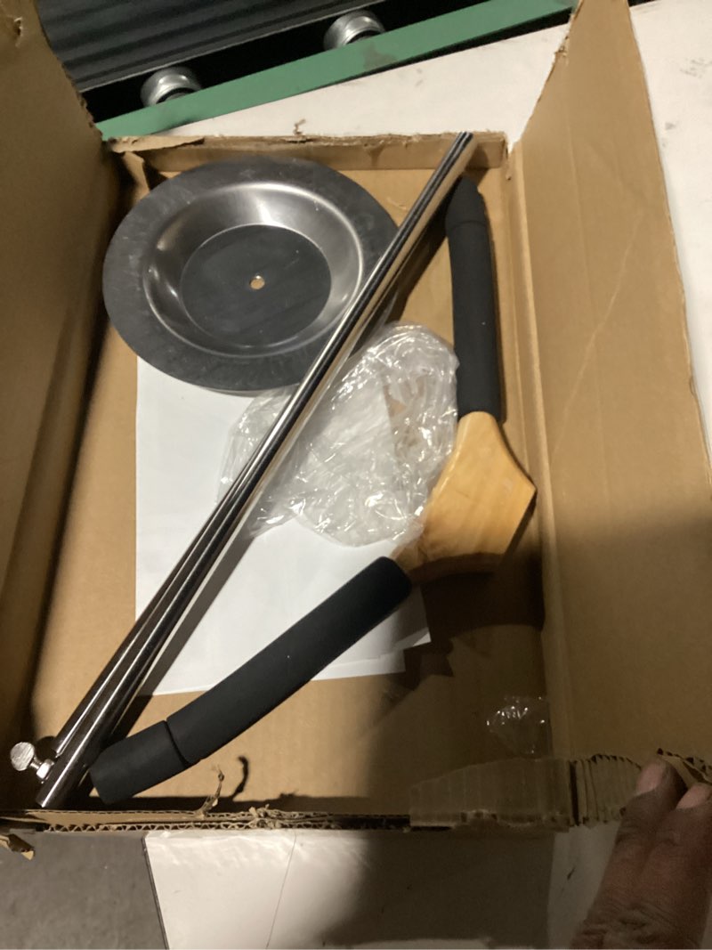 Condition photo showing As Is for 20-35 Inch Height Adjustable Shirt Display Stand, T Shirt Display Stand for Vendors, Shirts Rack for Clothing Dress Garment Coat Retail (Black, 1 Pcs) Black 1 Pcs