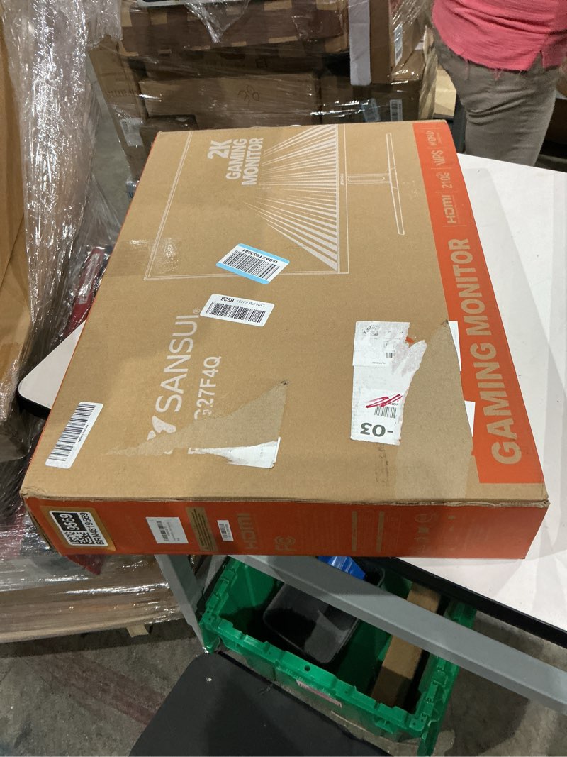 Condition photo showing Good Condition for sansui 27 inch wqhd 2560 x 1440 ips gaming monitor, 180hz 1ms computer monitor, dp 1.2 x2 | hdmi 2.0 x2 | vesa mount, 120% srgb hdr eye care metal stand (dp cable included)