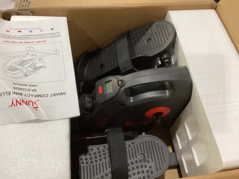 Condition photo showing New/Like New for Sunny Health & Fitness Sitting Under Desk Pedal Exerciser, Portable Training Machine for Senior Exercise, Home Workout Elliptical & Bike, Optional Free SunnyFit App Connection, Motorized, or in Pink Smart & Stable
