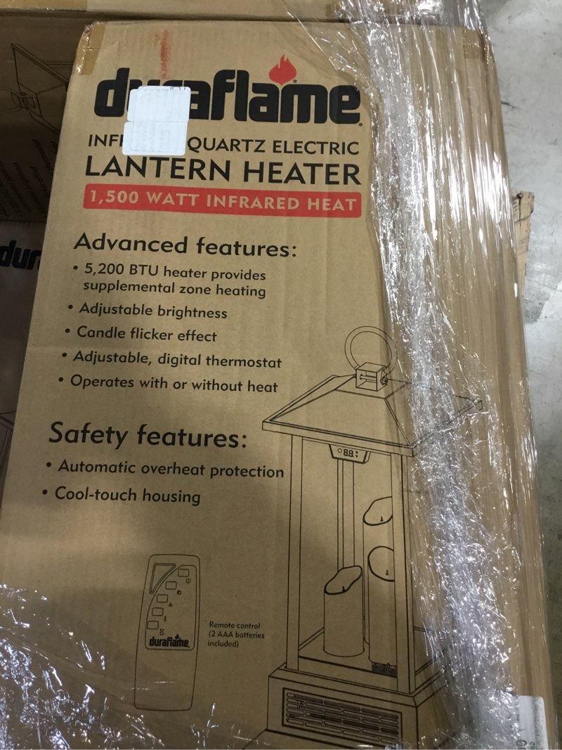 Condition photo showing Good Condition for 28" Electric Lantern W/ Infrared Heat & Remote/ Gun Metal Gray