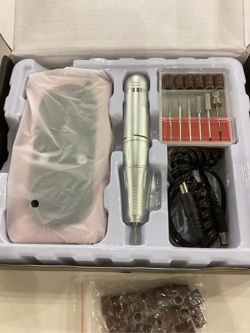 Electric Nail Drill Machine 45,000RPM - Professional Electric and Rechargeable Nail Drill with LCD D