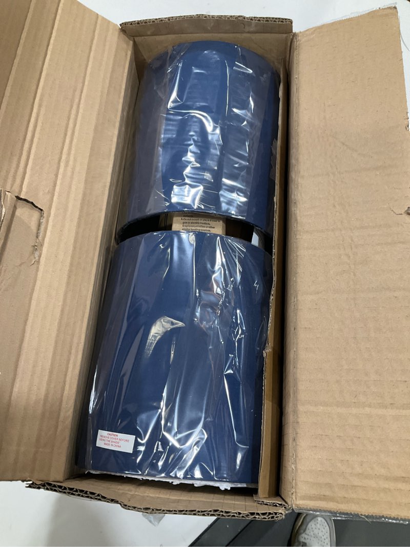 Condition photo showing Good Condition for Set of 2 Touch Control Table Lamps with 2 USB & AC Outlet, 3-Way Dimmable Bedside Nightstand Lamps for Bedroom Living Room Nursery, 800 Lumens 5000K Daylight Bulbs Included (2 Pack)Navy & Brushed Nickel(Base)-5000K Bulbs Included