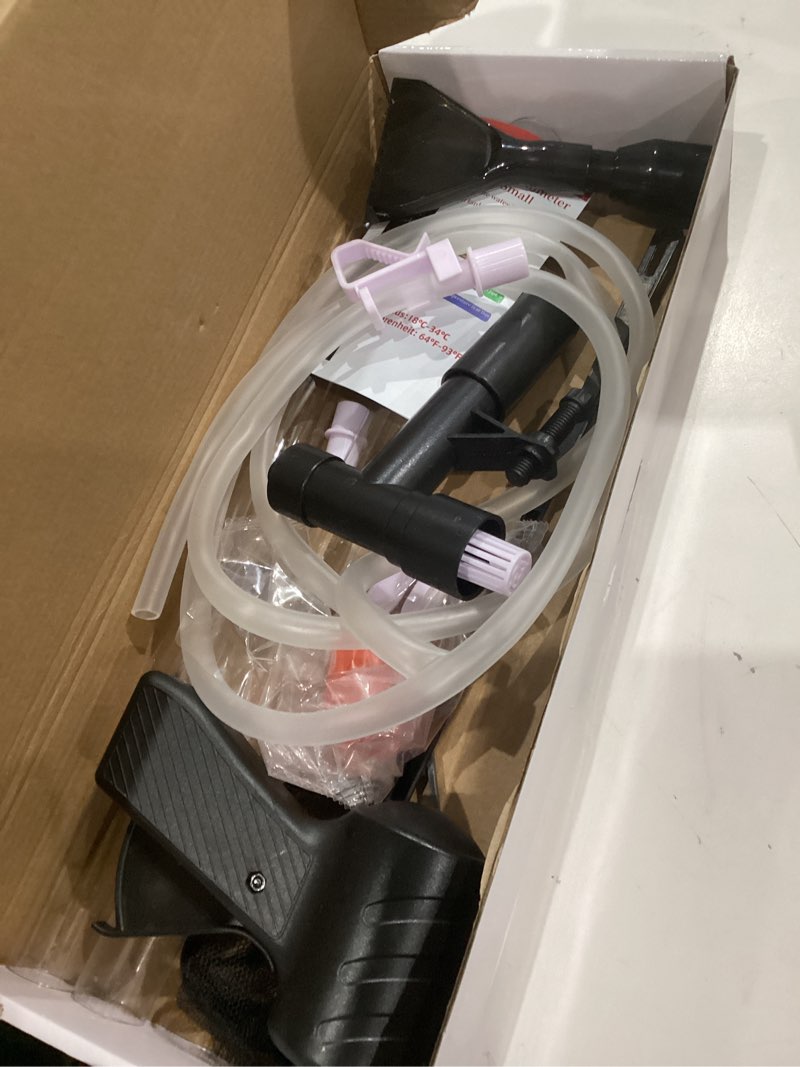 Condition photo showing Good Condition for qzq aquarium gravel cleaner [2026 edition] vacuum fish tank vacuum cleaner tools for aquarium water changer with aquarium thermometers fish net kit use for fish tank cleaning gravel and sand