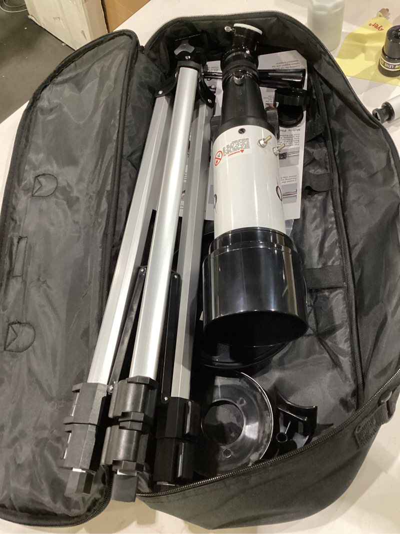 Condition photo showing New/Like New for gskyer telescope 600x90mm az astronomical refractor telescope for adults astronomy, german technology scope white
