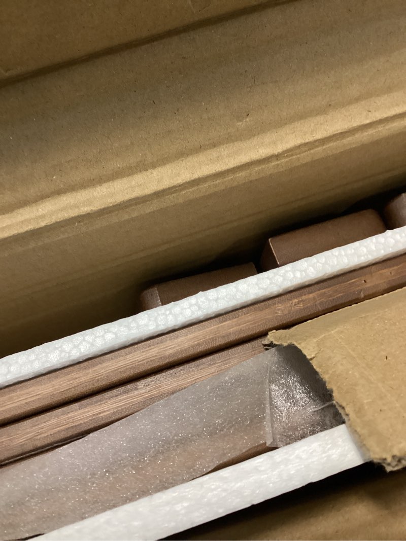 Condition photo showing As Is for wire shelf covers, bamboo wire rack covers for pantry, closet (4pcs, 22" w x 16" d) 22"w x 16"d 4