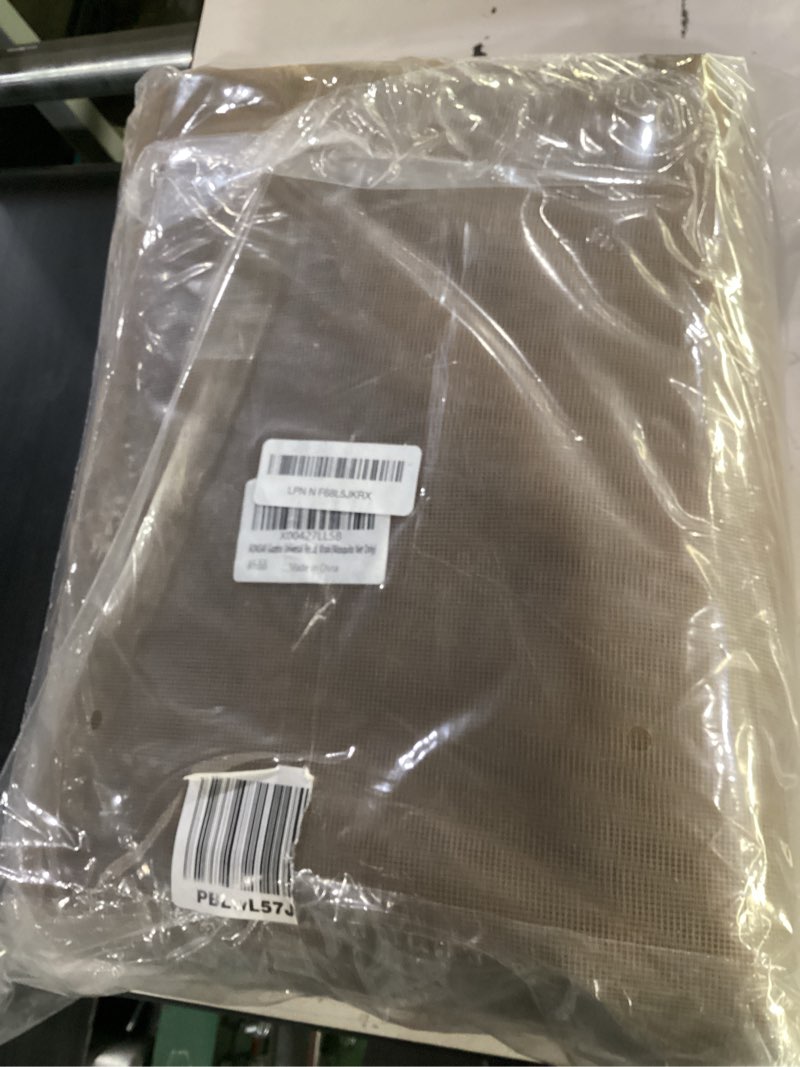 Condition photo showing Good Condition for gazebo universal replacement mosquito netting, outdoor mesh netting screen 4-panel sidewall with zipper for patio, canopy, garden and backyard, gray(mosquito net only) (khaki, 10' x 12')