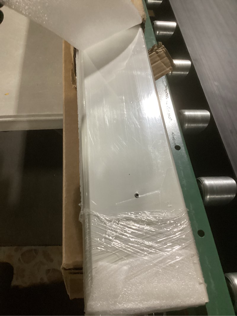Condition photo showing Good Condition for Silent Double Curtain Track Ceiling Mount 6'/8'/10'/12'/15', Wide 4" White Aluminum track Curtains Rail, Bedroom/Window/Hotel Drop Ceiling Curtains Tracks (without curtains & hooks) (Double, 10ft) Double track 10ft
