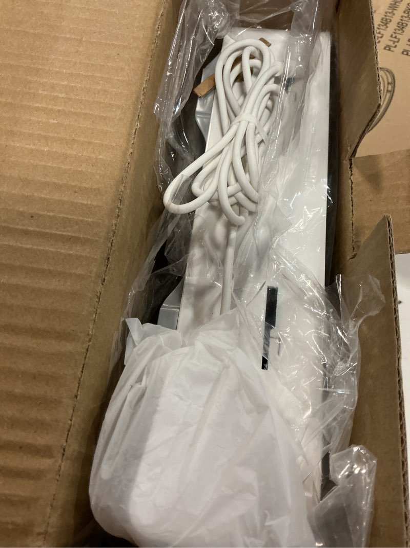 Condition photo showing New/Like New for small box fan, 10 inch window fan with 3 speeds strong airflow, dc adapter square table fan for bedroom living room office apartment, quiet and lightweight, 5ft power cord
