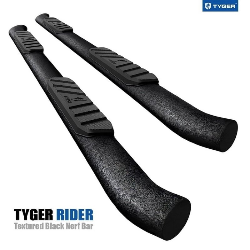 Tyger Auto 3.5" Rider Running Boards Compatible with 2019-2026 Chevy Silverado GMC Sierra 1500; 2020-2026 2500 3500HD | Crew Cab | TG-SS2C35068 | Side Step Rail Nerf Bars