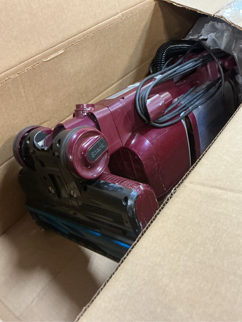 Condition photo showing As Is for Shark LA401 Navigator Lift Away ADV Upright Vacuum with PowerFins Brush Roll, LED Headlights and Advanced Swivel Steering, Red (Renewed)